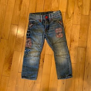 H&M jeans with embroidery size 18m-24m